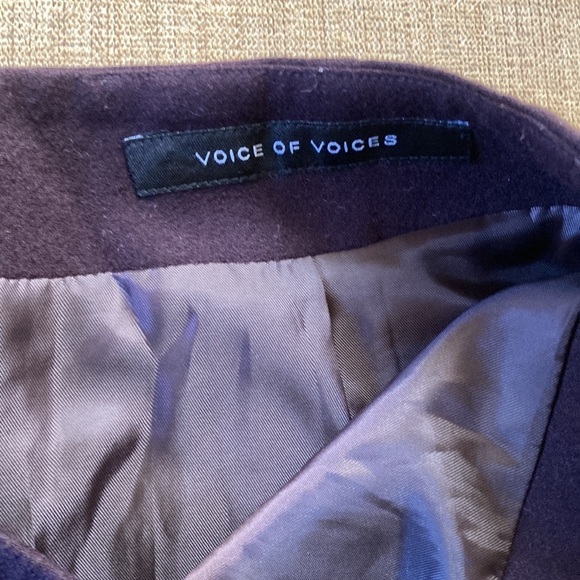 🌈 Voice of voices 100% wool A line skirt with pleated hem size Small - Picture 4 of 10
